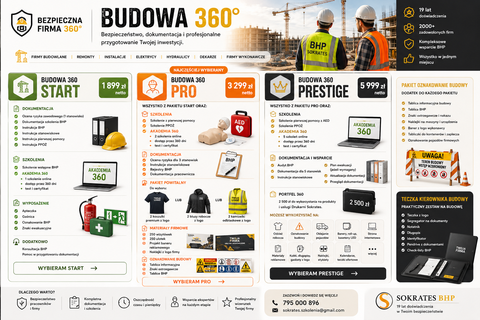 Budowa 360 - pakiety dla branży budowlanej