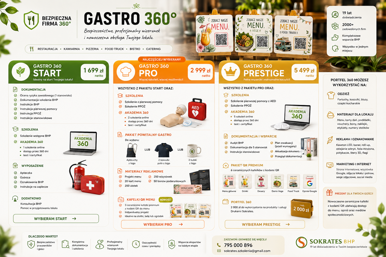 Gastro 360 - pakiety dla gastronomii