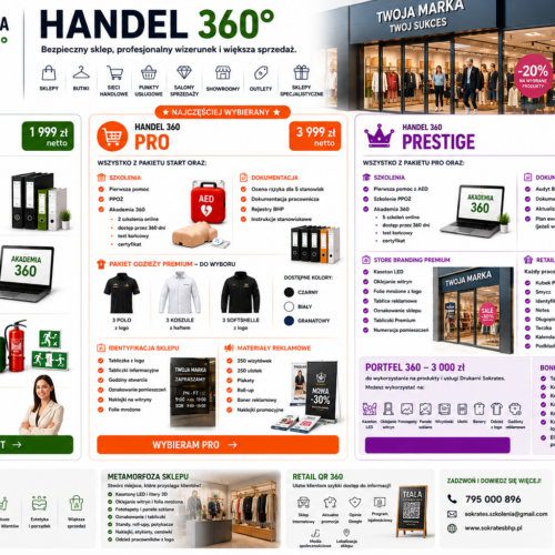 HANDEL 360 - pakiety dla sklepów i punktów handlowych